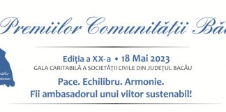 Cea de a XX-a ediție a Galei Premiilor Comunității Băcăuane, 18 mai 2023 Comunicat de presă: Cea de a XX-a ediție a Galei Premiilor Comunității Băcăuane, 18 mai 2023