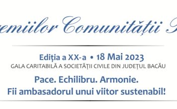 Cea de a XX-a ediție a Galei Premiilor Comunității Băcăuane, 18 mai 2023 Comunicat de presă: Cea de a XX-a ediție a Galei Premiilor Comunității Băcăuane, 18 mai 2023